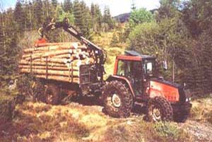 Valmet 6400 and Moheda 135 WD